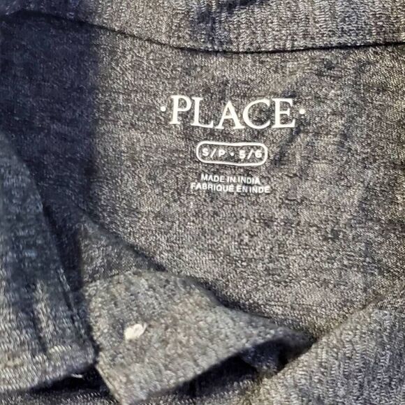 The Children's Place TCP Boys Size S (5/6) Gray SS Polo Shirt - Picture 2 of 3